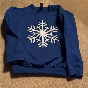 Blue Snowflake kids Sweatshirt